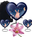 Starry Night Rabbit Cremation Urns For Human Ashes - Urns For Burial