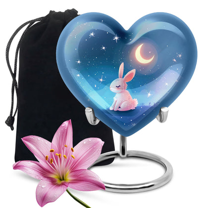 Personalized Rabbit Cremation Urn for Pet Ashes - 10-inch, 200 cu in - Yatskia