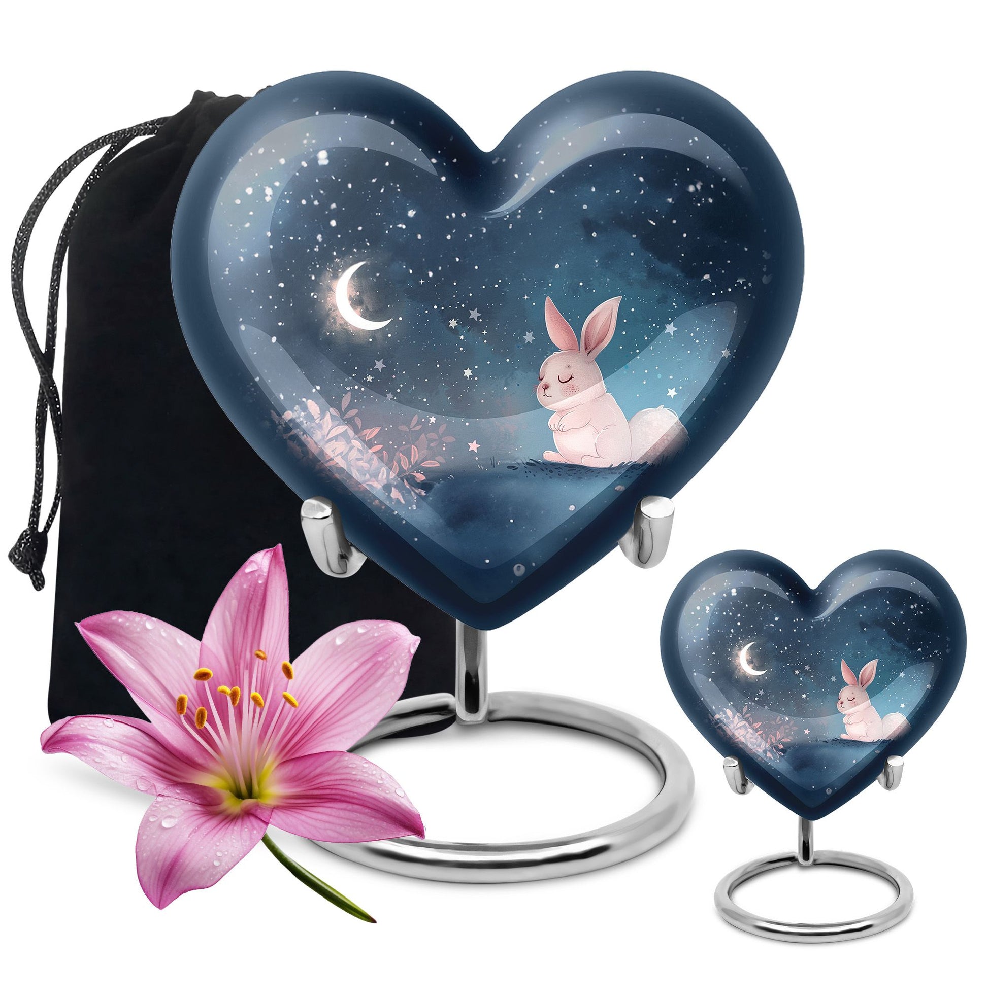 Night Bunny & Stars Urn - Urns For Human Ashes Women