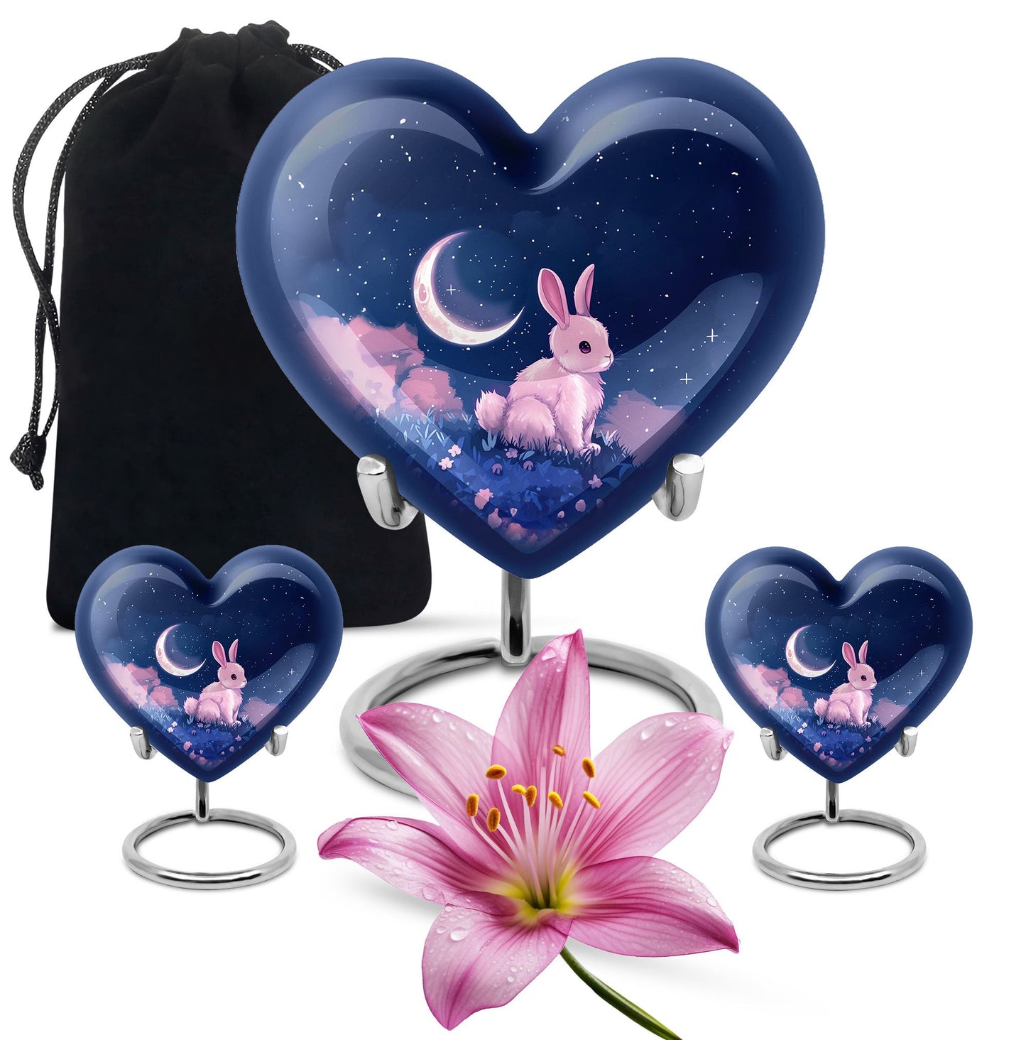 Personalized Galaxy Cremation Urn for Human Ashes - 10-inch, 200 cu in - Yatskia