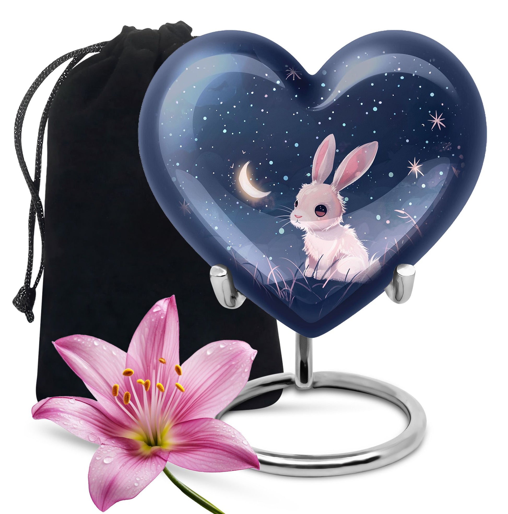 Night Bunny Cremation Urn - Pet Urns For Bunny Ashes