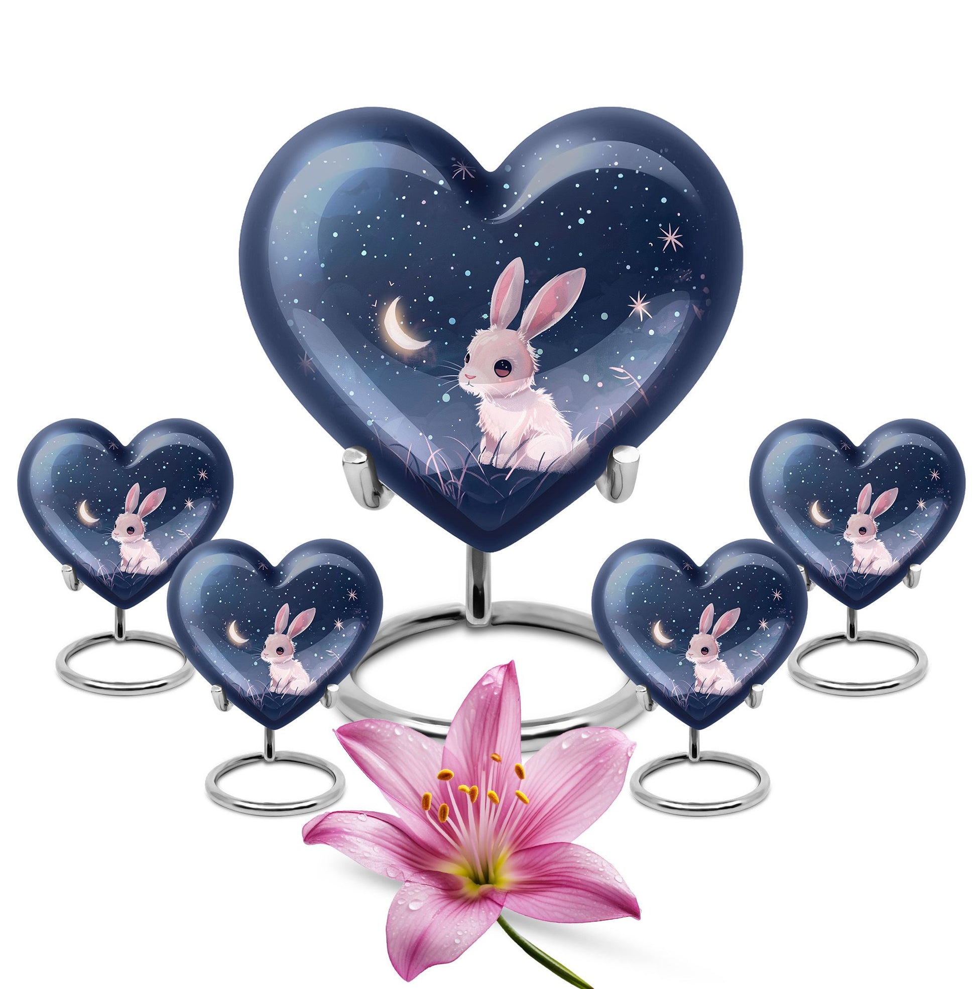 Night Bunny Cremation Urn - Pet Urns For Bunny Ashes