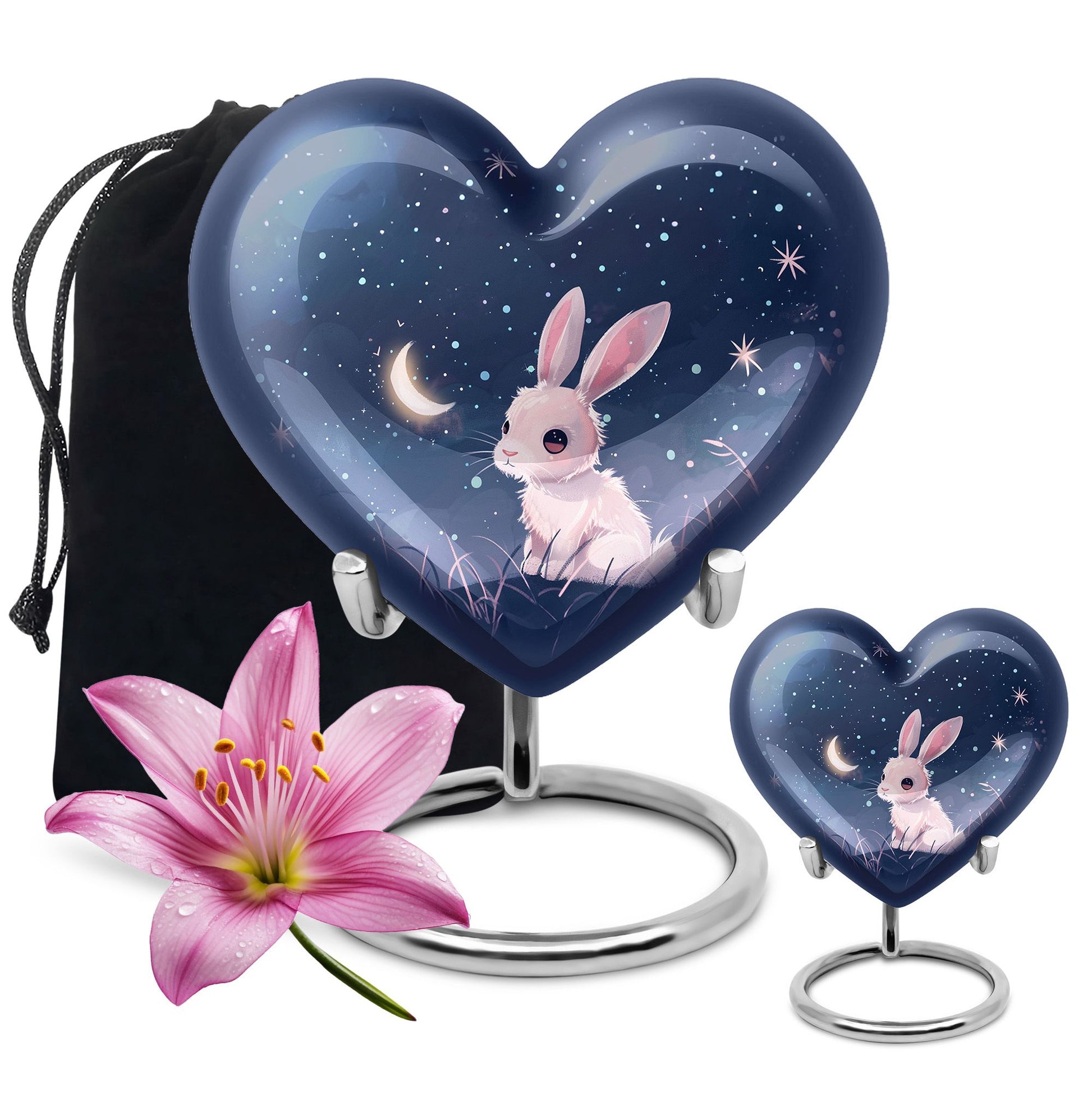 Night Bunny Cremation Urn - Pet Urns For Bunny Ashes