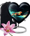 Colorful Wolf Cremation Urn for Human Ashes - Urn for Mom and Dad