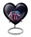 Neon Wolf Cremation Urns For Human Ashes - Memorial Urn for Mom & Dad