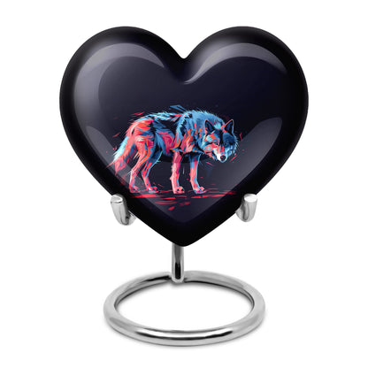 Personalized Wolf Cremation Urn for Mom - 10-inch, 200 cu in - Yatskia