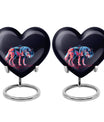 Neon Wolf Cremation Urns For Human Ashes - Memorial Urn for Mom & Dad