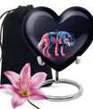Neon Wolf Cremation Urns For Human Ashes - Memorial Urn for Mom & Dad