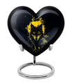 Black and Gold Wolf Urn for Human Ashes - Large For Urn Mom