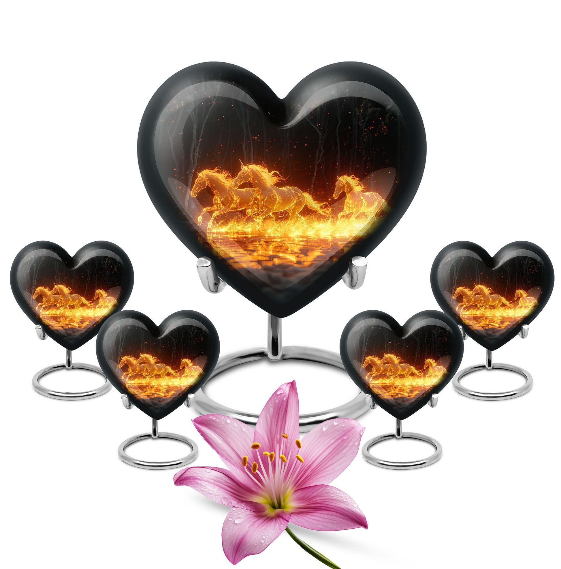 Luminous Ember Gallop Horse Cremation Urns For Human Ashes - Large Urn Mom