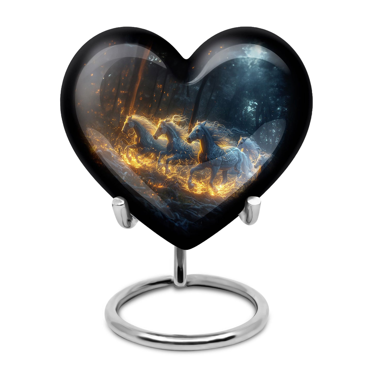 Personalized Horse Cremation Urn for Human Ashes - 10-inch, 200 cu in - Yatskia