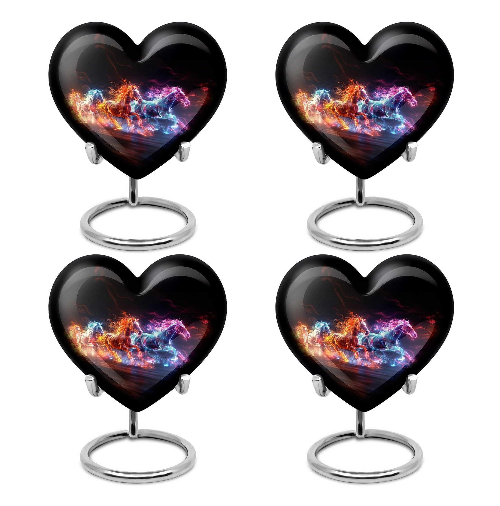 Running Horses Cremation Urns For Human Ashes - Burial Urns For Adult