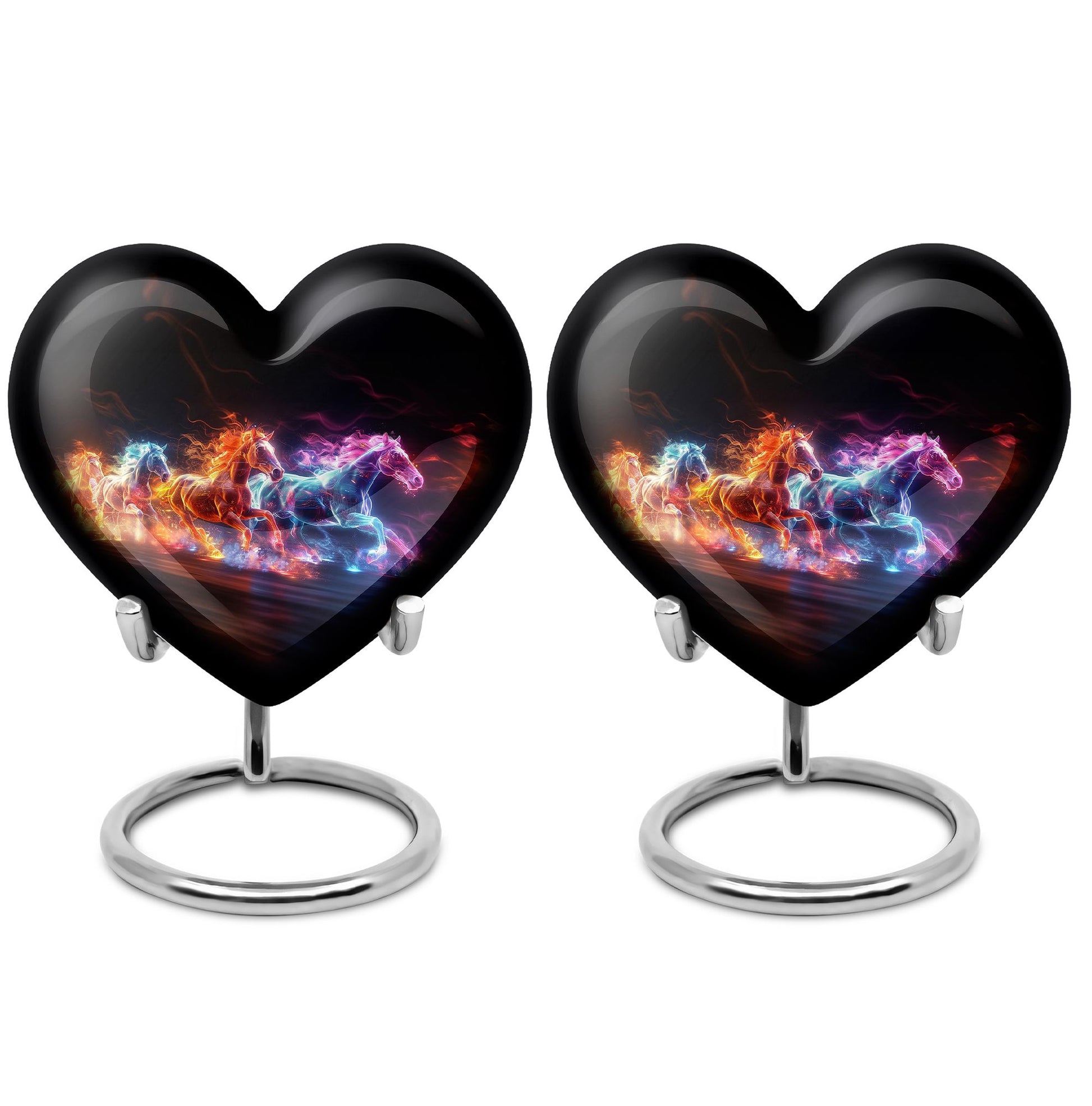 Running Horses Cremation Urns For Human Ashes - Burial Urns For Adult