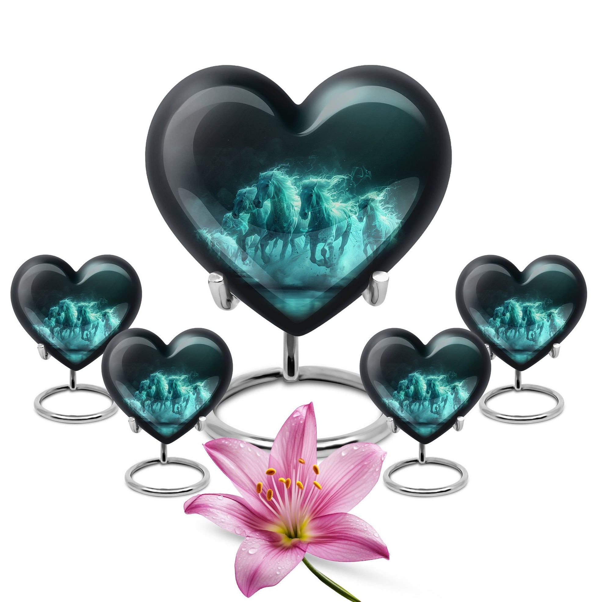 Mist Horses Cremation Urns For Human Ashes - Urn For Men & Women