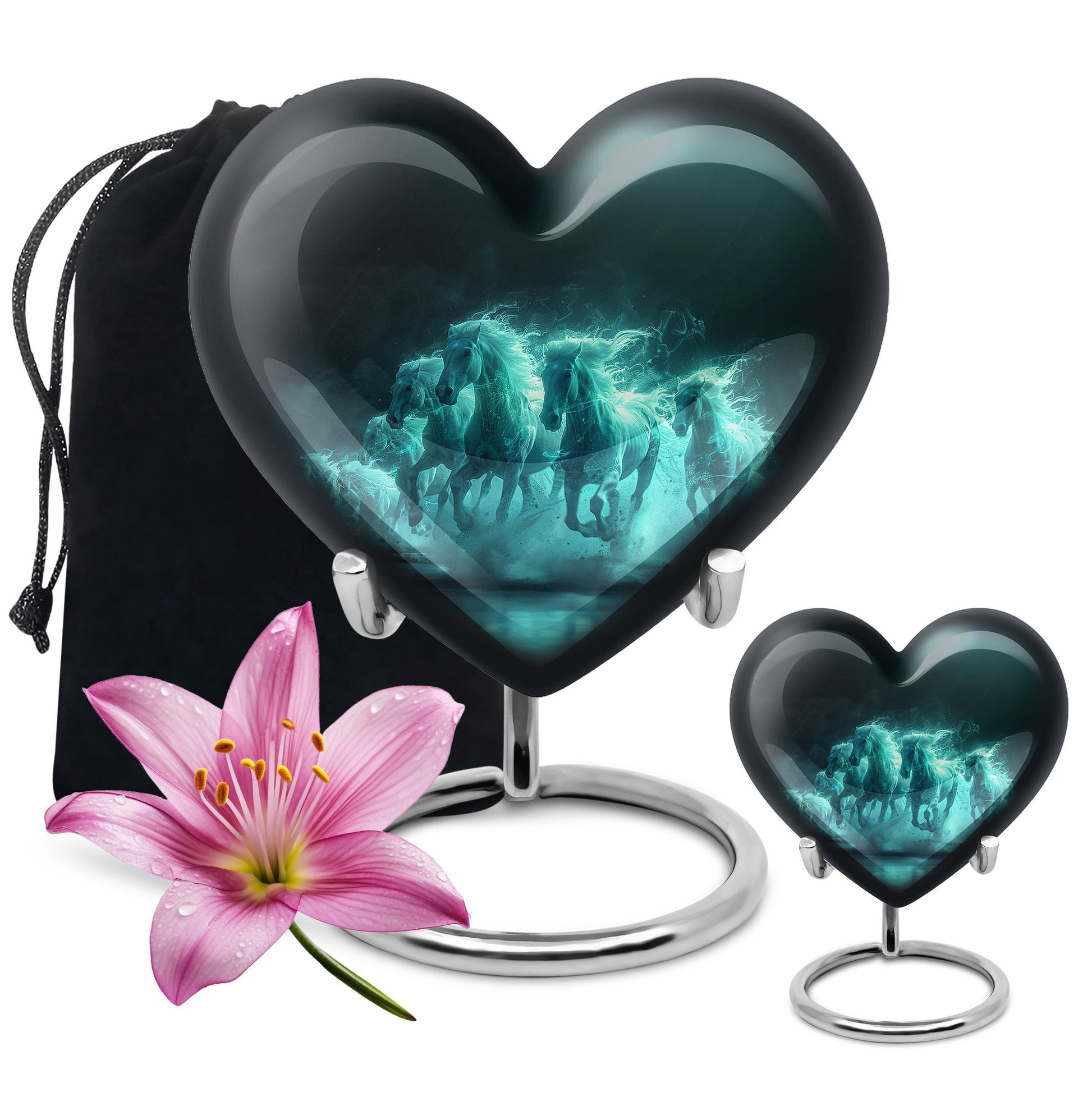 Mist Horses Cremation Urns For Human Ashes - Urn For Men & Women