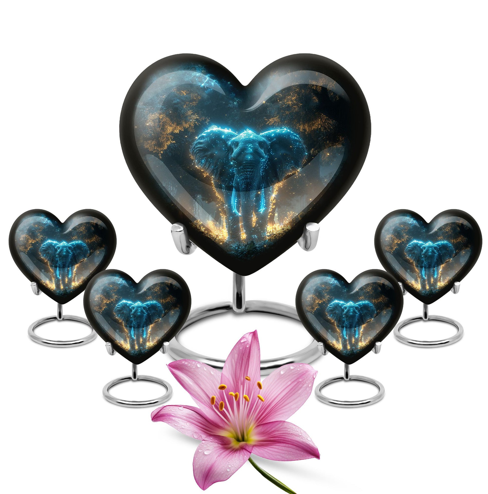 Blue Elephant Cremation Urn for Human Ashes - Cremation Urns For Adults