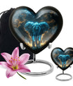 Blue Elephant Cremation Urn for Human Ashes - Cremation Urns For Adults
