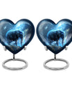 Blue Elephant Galaxy Cremation Urns For Human Ashes - Urns For Men & Women