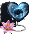 Blue Elephant Galaxy Cremation Urns For Human Ashes - Urns For Men & Women