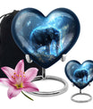 Blue Elephant Galaxy Cremation Urns For Human Ashes - Urns For Men & Women