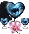 Blue Elephant Galaxy Cremation Urns For Human Ashes - Urns For Men & Women