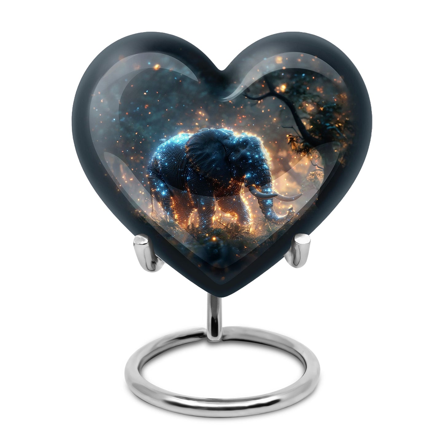Personalized Elephant Cremation Urn for Men & Women - 10-inch, 200 cu in - Yatskia