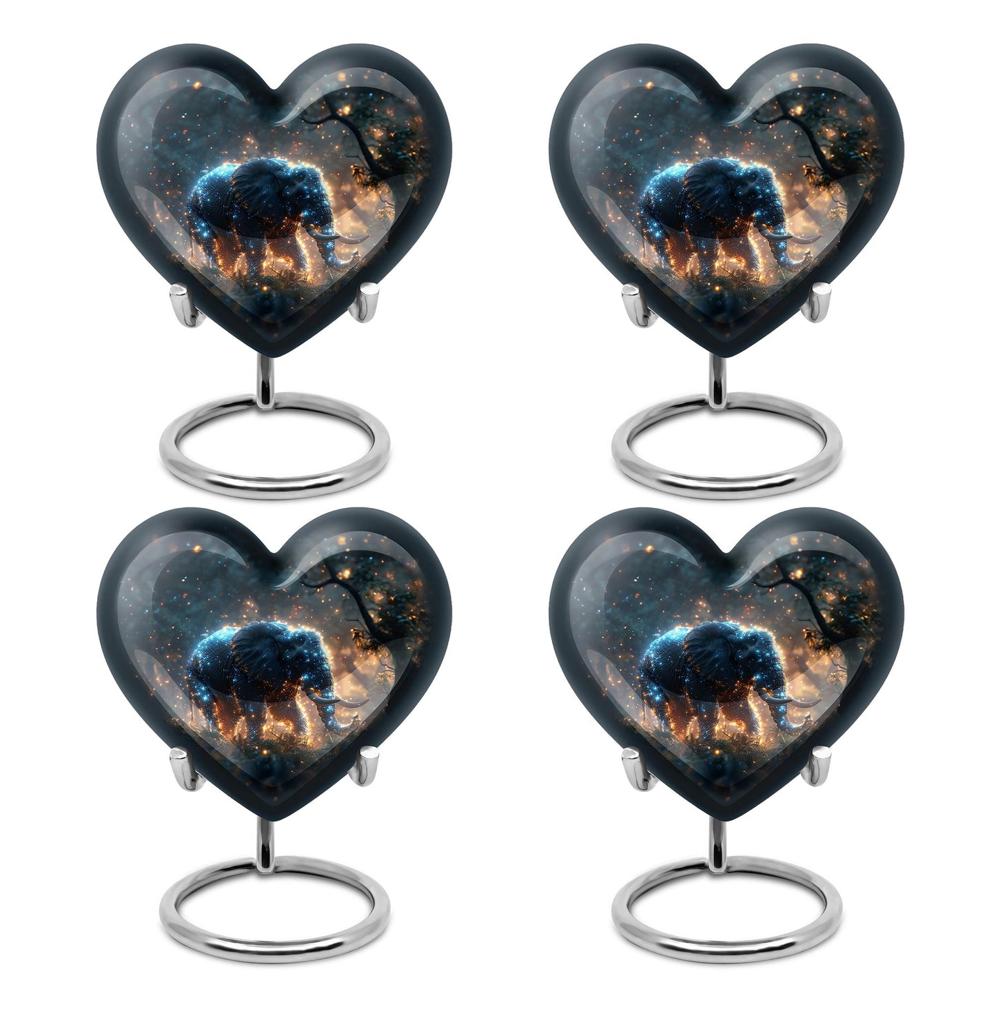 Personalized Elephant Cremation Urn for Men & Women - 10-inch, 200 cu in - Yatskia