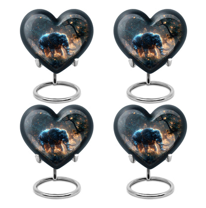 Personalized Elephant Cremation Urn for Men & Women - 10-inch, 200 cu in - Yatskia