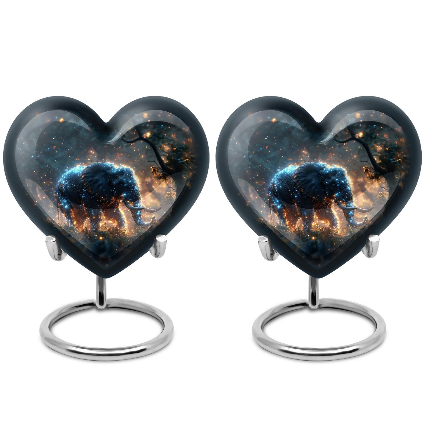 Personalized Elephant Cremation Urn for Men & Women - 10-inch, 200 cu in - Yatskia