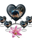 Majestic Elephant Night Forest Design - Funeral Urns For Men & Women