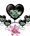 White Unicorn Black Urn - Cremation Urns For Adult Ashes Women