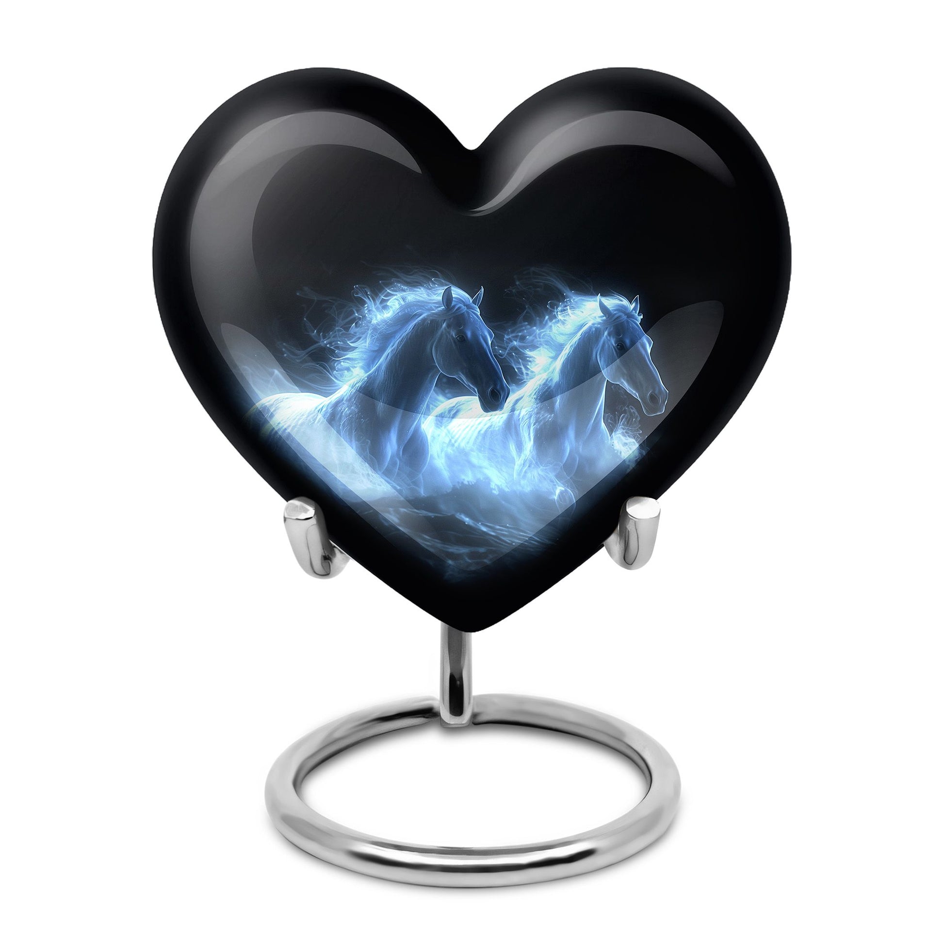 White Horse Cremation Urn - Adult Urns For Human Ashes Women