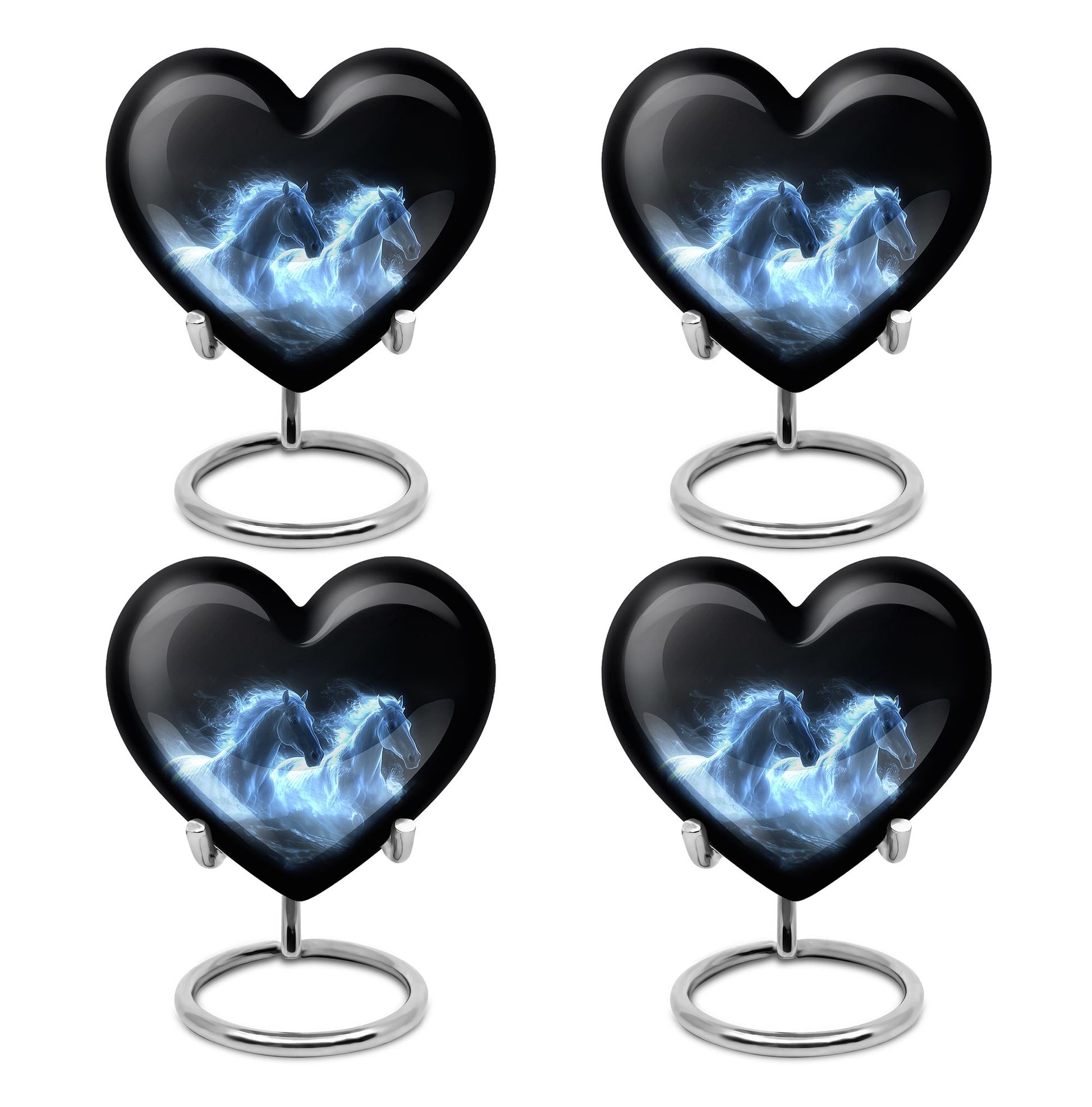 White Horse Cremation Urn - Adult Urns For Human Ashes Women