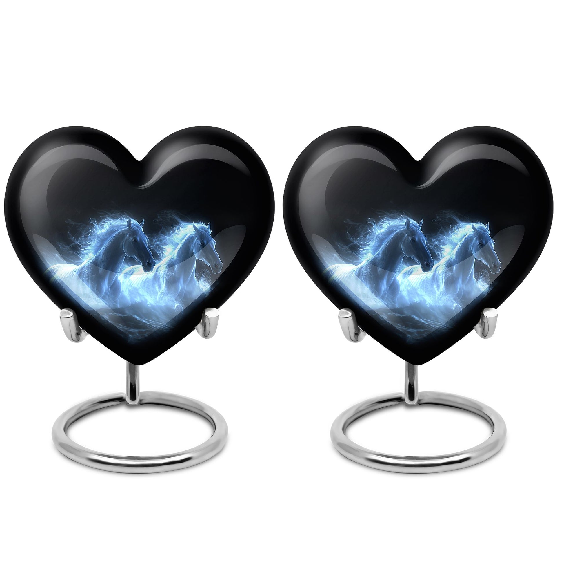 White Horse Cremation Urn - Adult Urns For Human Ashes Women