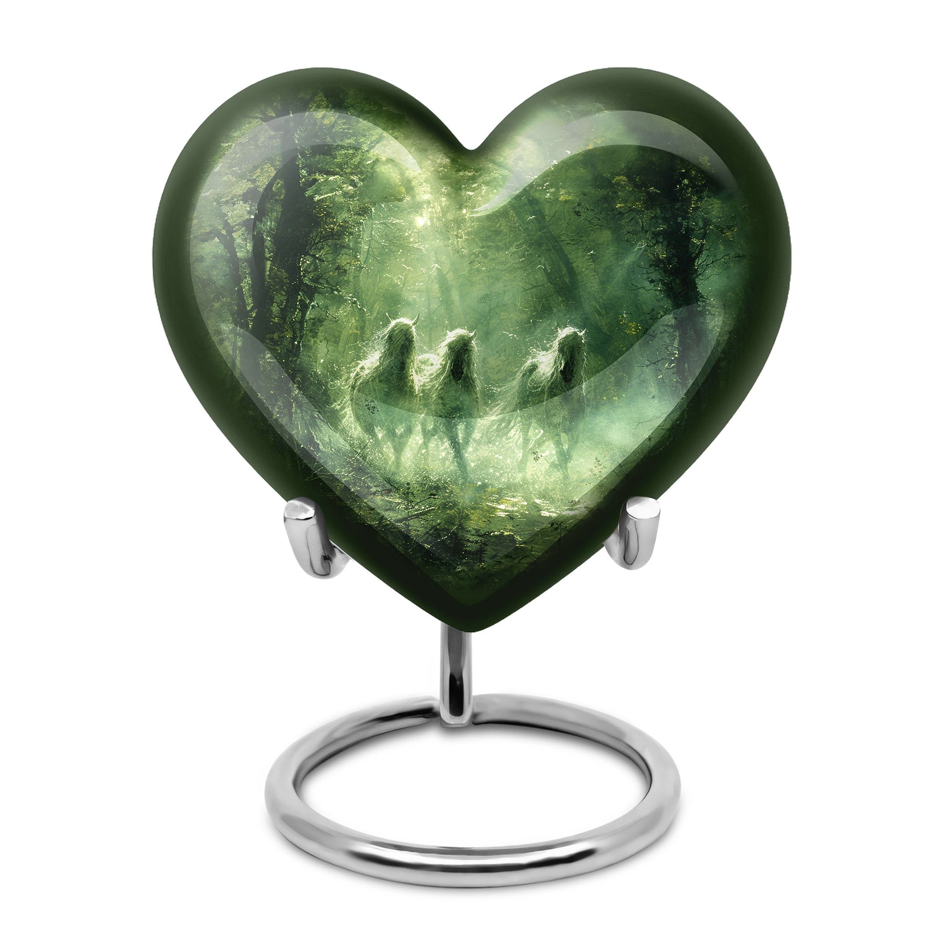 Unicorn In Forest Urn - Large Urn For Ashes For Women