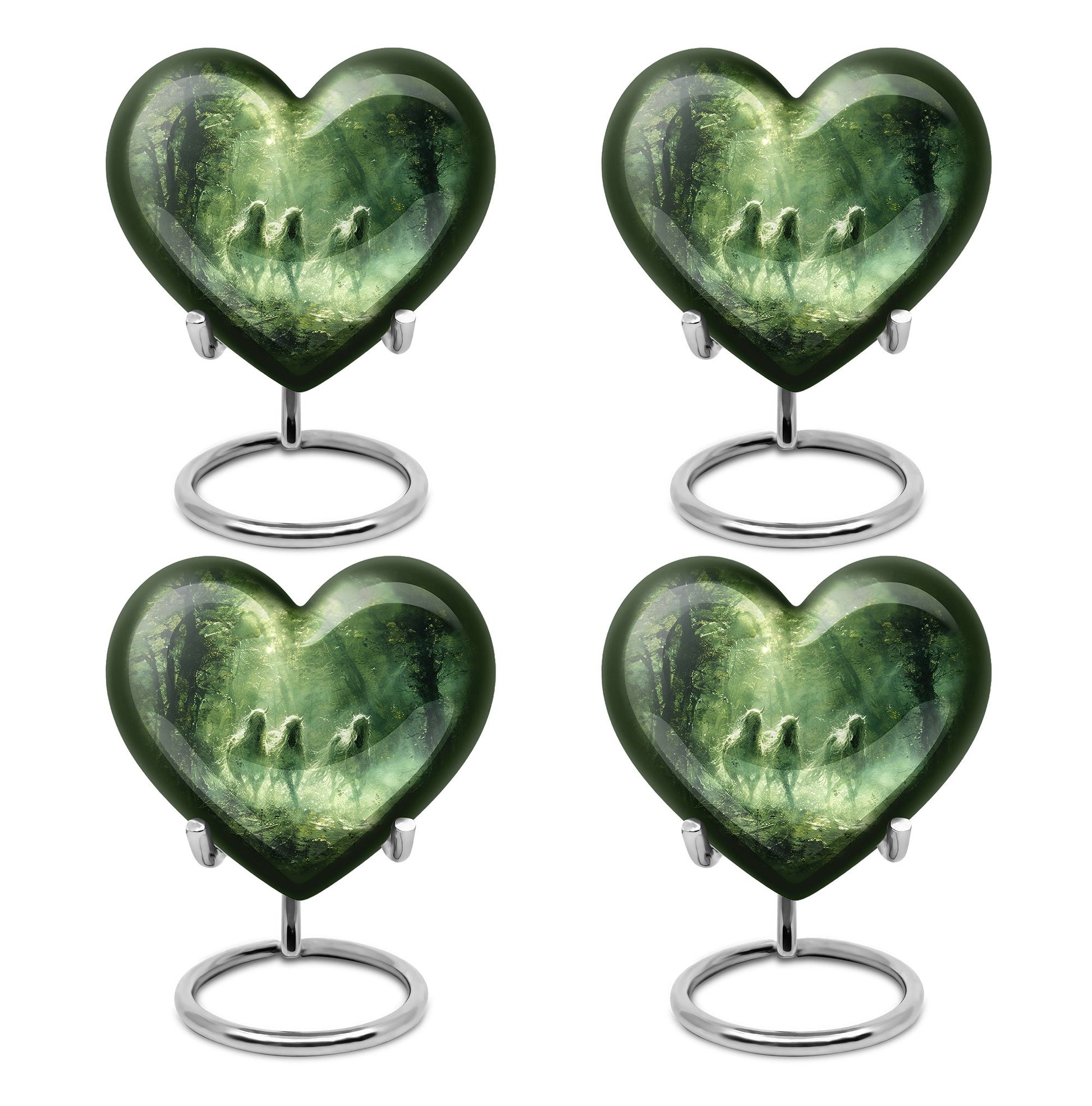 Unicorn In Forest Urn - Large Urn For Ashes For Women