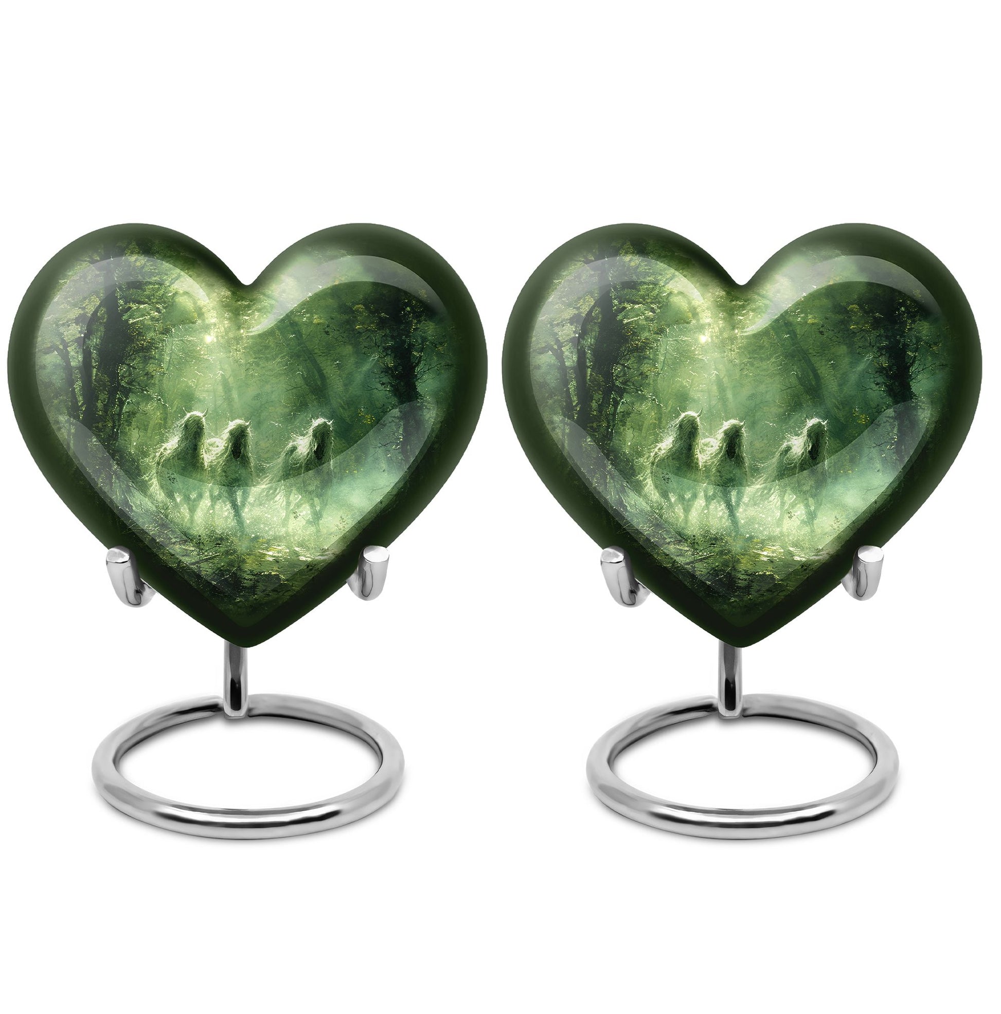 Unicorn In Forest Urn - Large Urn For Ashes For Women