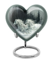 White Horse & Snow Urn - Urns For Human Ashes Adult Large
