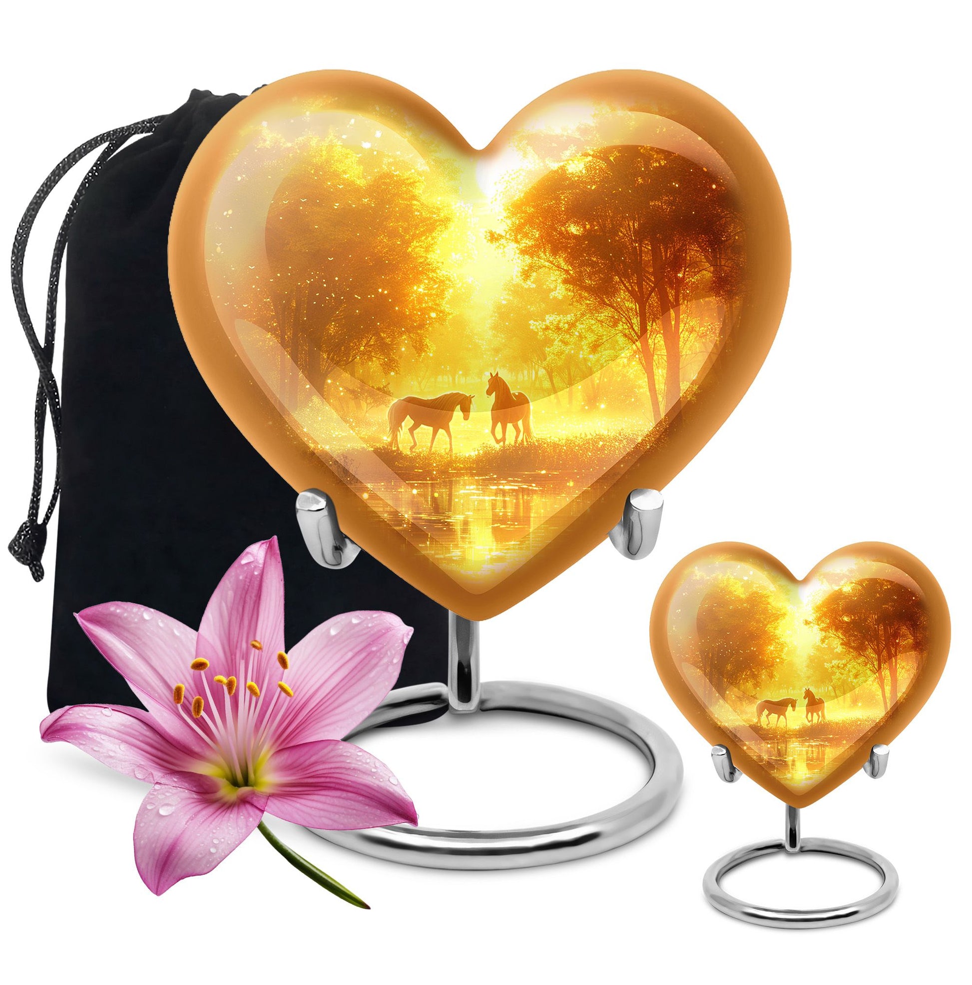 Golden Forest Serenity Cremation Urns For Human Ashes - Funeral Urn