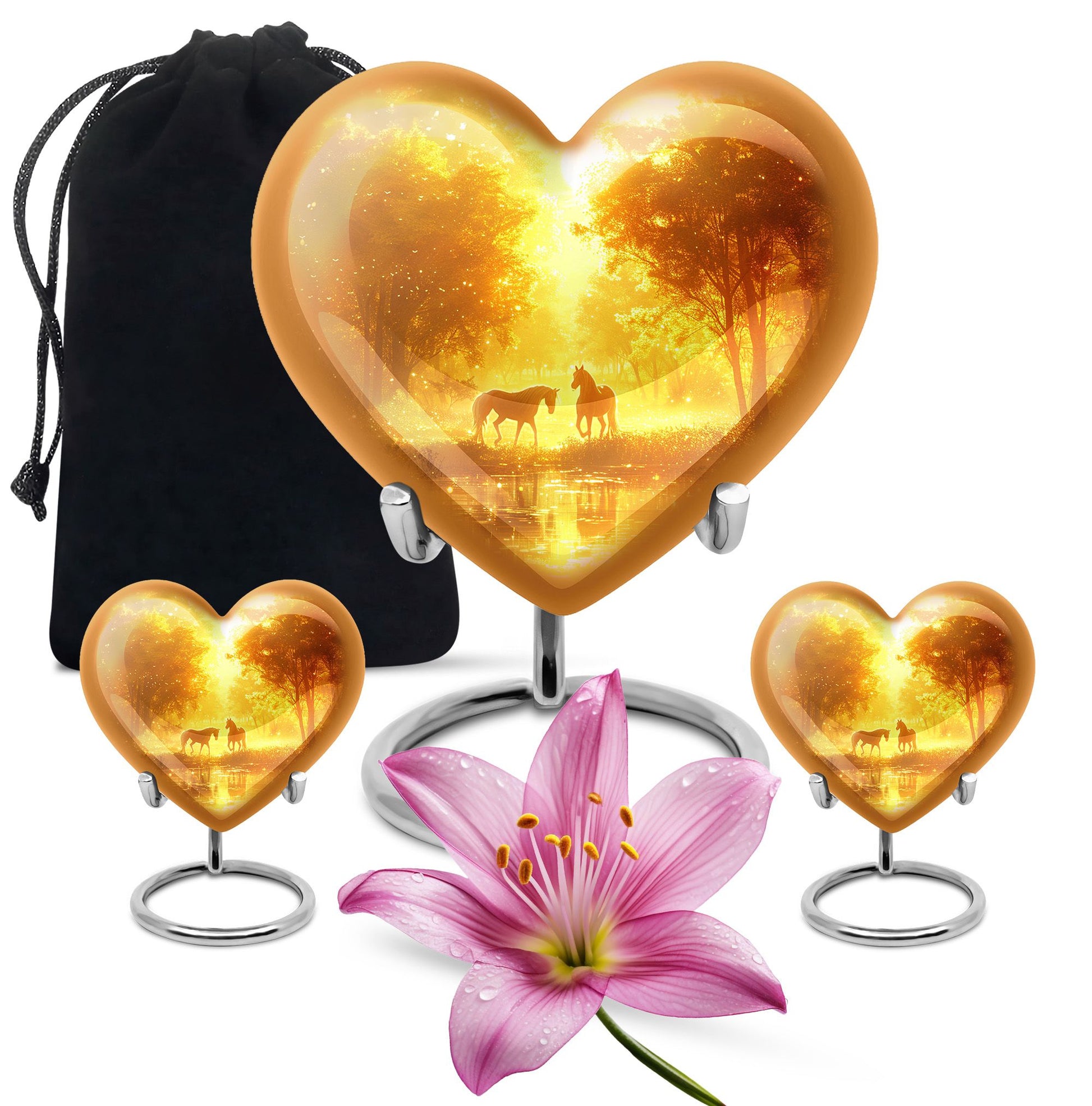 Golden Forest Serenity Cremation Urns For Human Ashes - Funeral Urn