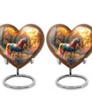 Autumn Magic Horse Cremation Urns For Human Ashes - Funeral Urns For Adult