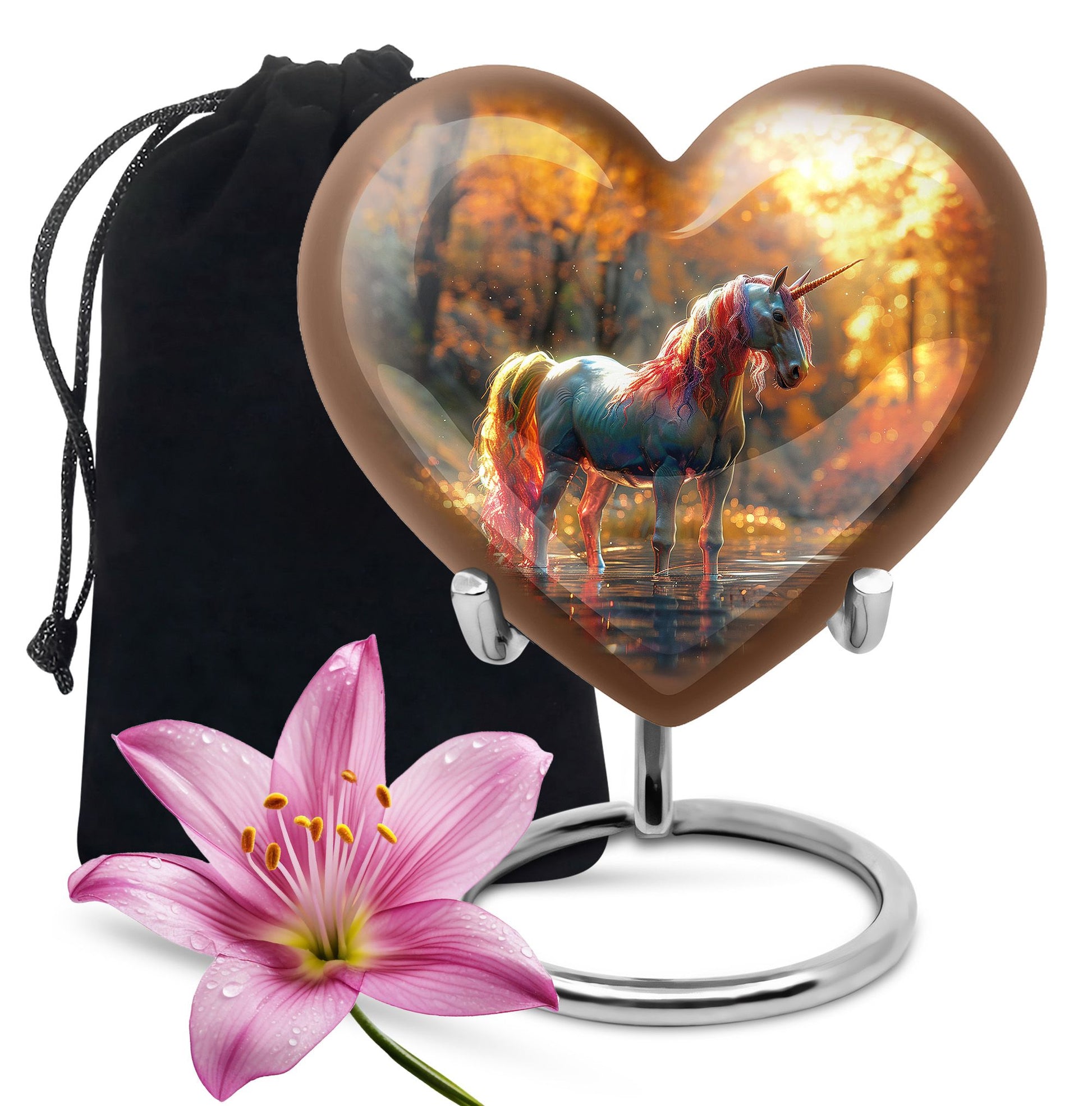 Autumn Magic Horse Cremation Urns For Human Ashes - Funeral Urns For Adult