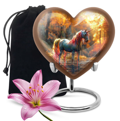 Personalized Horse Cremation Urn for Human Ashes - 10-inch, 200 cu in - Yatskia