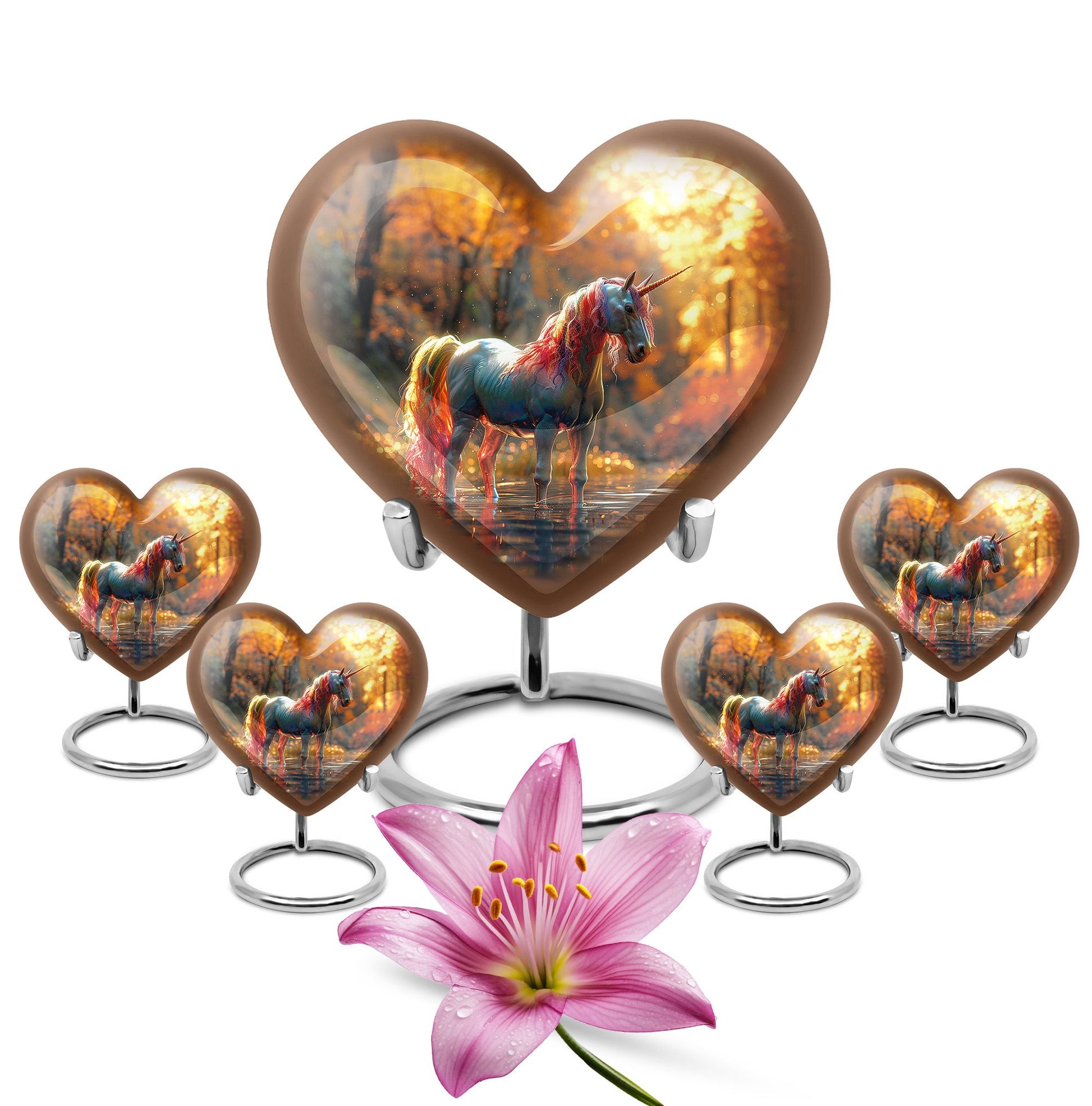 Autumn Magic Horse Cremation Urns For Human Ashes - Funeral Urns For Adult