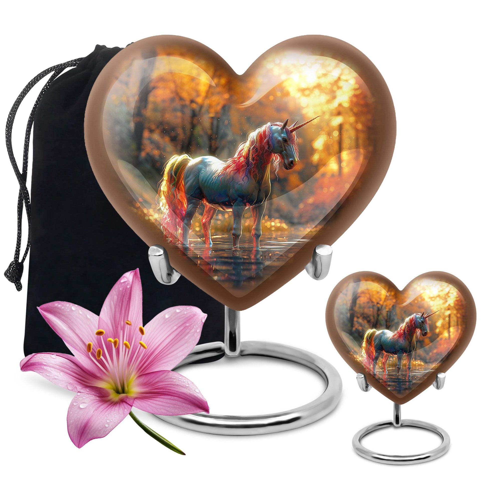 Autumn Magic Horse Cremation Urns For Human Ashes - Funeral Urns For Adult