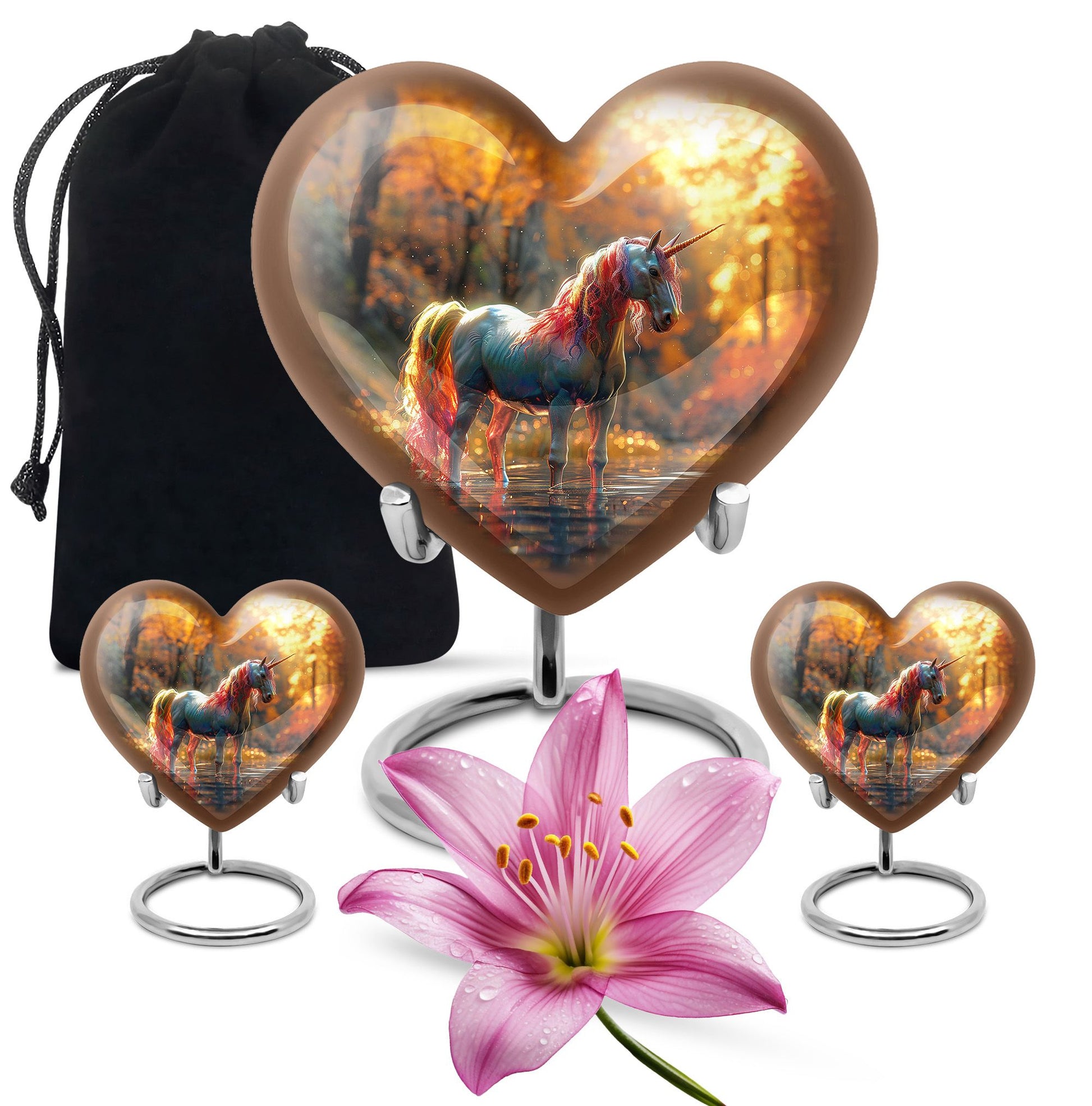 Autumn Magic Horse Cremation Urns For Human Ashes - Funeral Urns For Adult