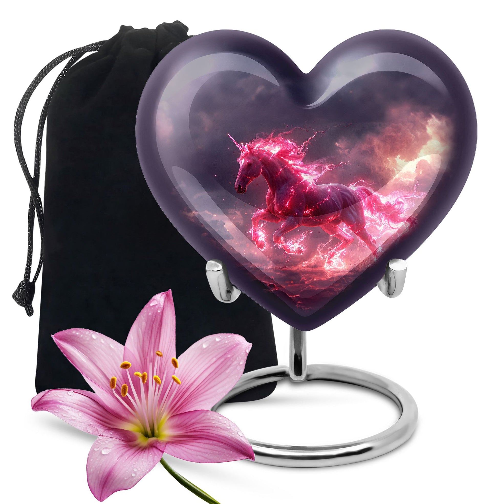 Neon Unicorn Cremation Urns For Human Ashes - Funeral Urns For Men