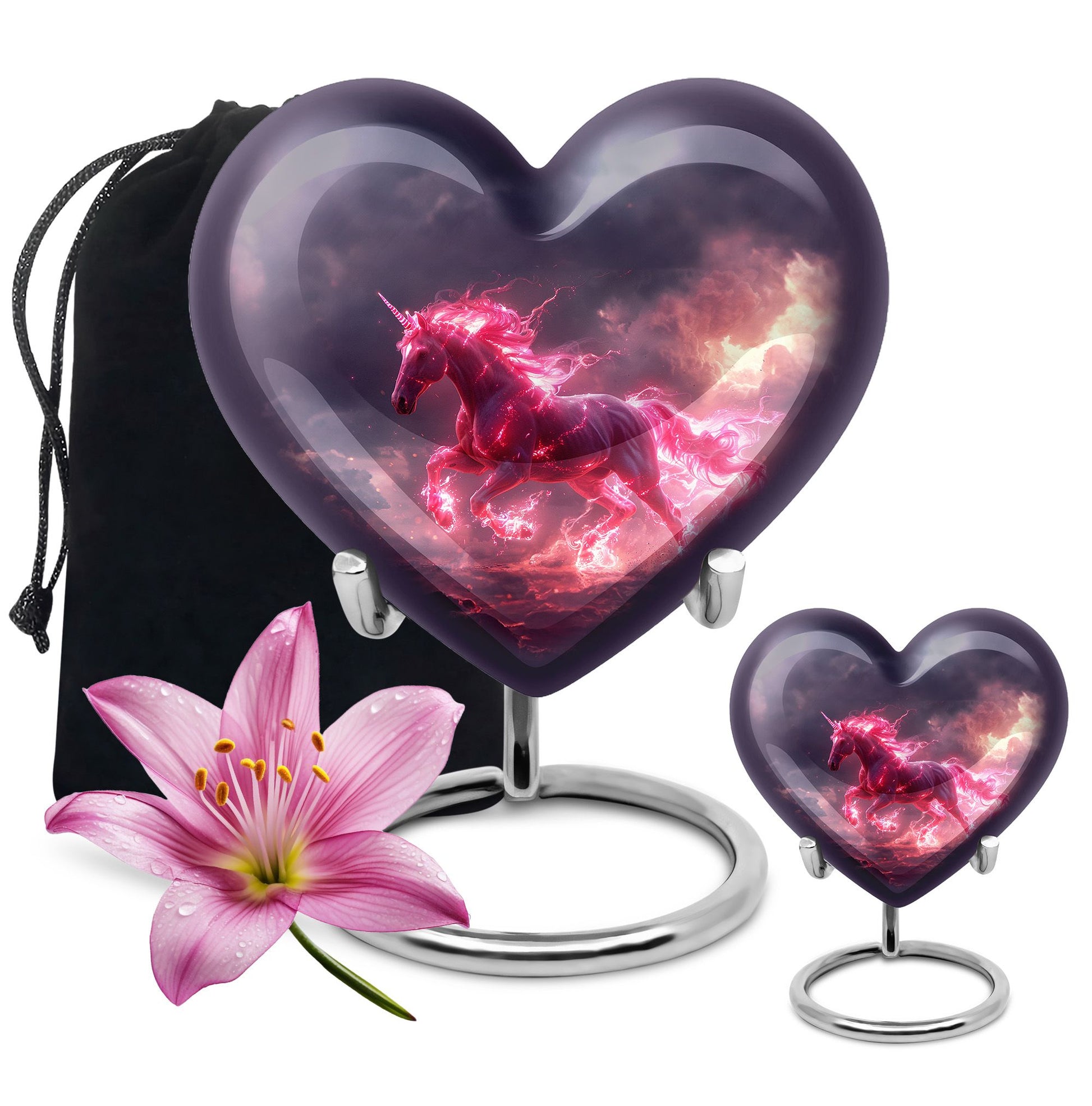 Neon Unicorn Cremation Urns For Human Ashes - Funeral Urns For Men