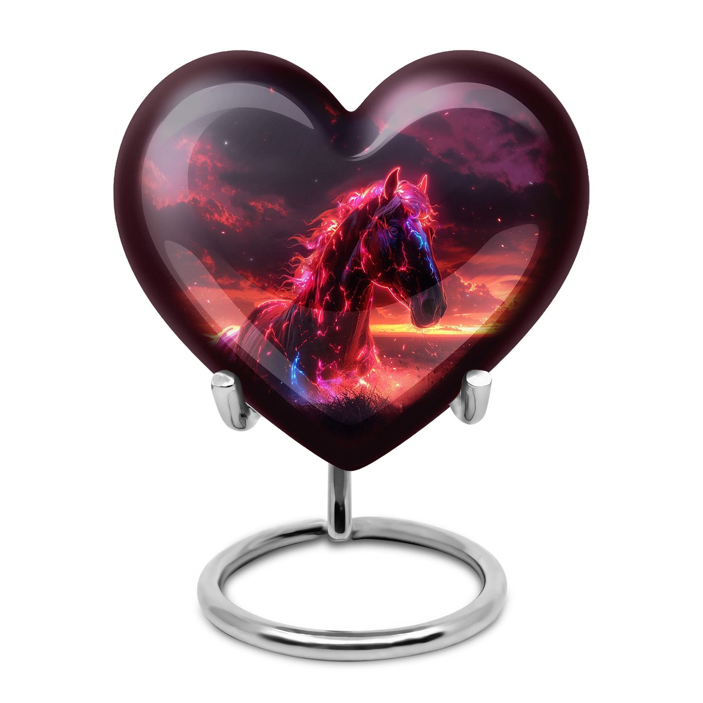 Personalized Horse Keepsake Urn for Human Ashes - 10-inch, 200 cu in - Yatskia