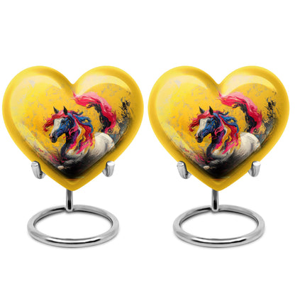 Personalized Horse Cremation Urn for Adult - 10-inch, 200 cu in - Yatskia